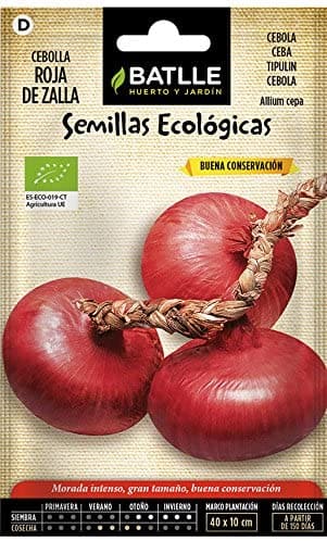 Semilla ecologica cebolla roja de zalla