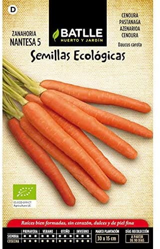 Semillas Ecologicas de Zanahoria